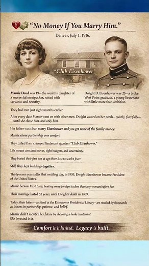 “Choosing Partnership Over Comfort: The Story of Mamie and Dwight Eisenhower”