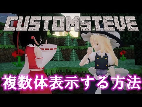 [Minecraft] How to use two or more CustomSteve units [CustomSteve]