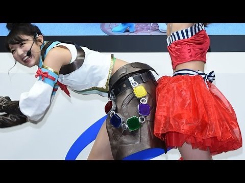 おのののか、大胆コスプレで尻相撲！パオン・ディーピーブース「東京ゲームショウ2015」4