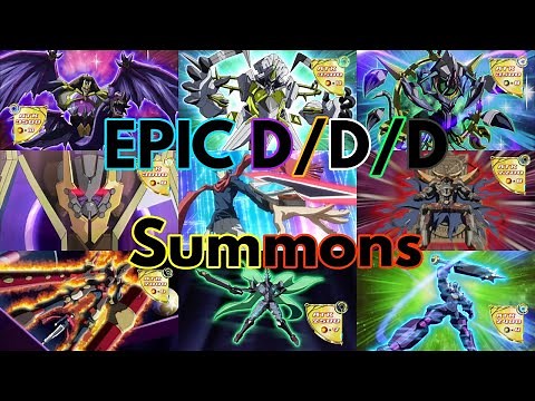 ALL EPIC D/D/D monster summons (chant + animation)!