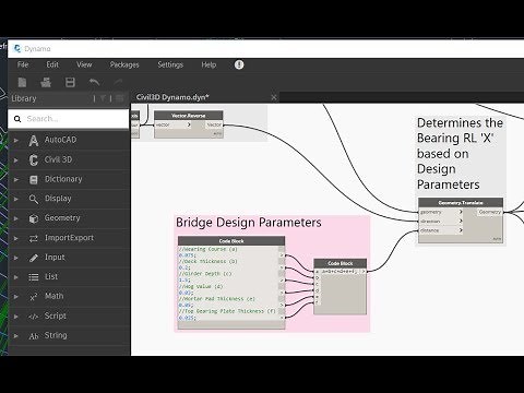 Dynamo and Civil 3D 2020 - Bridge Design Workflows