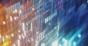 Abstract futuristic circuit board, Electronic motherboard. Hi-tech data processing concept, futuristic digital innovation technology background. Concept of data in cyberspace. 4K loop