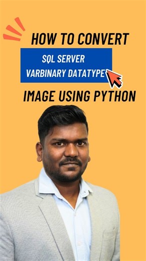 Kanhaiya Kumar Gupta on Instagram: "🚀 SQL Server + Python = Magic! 🐍💻 Ever wondered how to view images stored as VARBINARY in SQL Server? 📸 In this tutorial, I’ll show you how to connect Python with AdventureWorksLT 2022 and display product images directly in Jupyter Notebook. 🔥 ✨ Skills Covered: ✅ Connect Python to SQL Server ✅ Fetch VARBINARY(MAX) image data ✅ Convert & view images in Jupyter ✅ Save images from DB to local Perfect for Data Analysts & Python Developers! 💡 #SQLServer #Pyth
