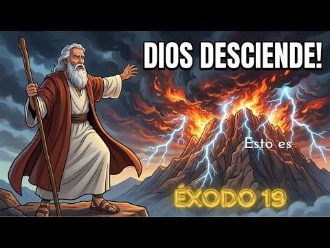 Éxodo 19: Dios desciende en Sinaí entre fuego y truenos | Biblia Reina Valera narrativa épica
