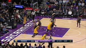 Paul George gets a big dunk for the Indiana Pacers! | NBA