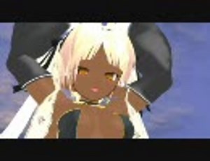 【MMD】褐色ツインテえるふ娘＋センシティブトゥーン(低負荷版)