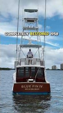 Restored 1958 42 Rybovich Sportfishing Boat Tour - #boat #fishingboat #boating