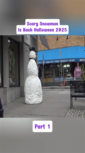 Scary Snowman Is Back Halloween 2025 #Pranks #FunnyVideos #LaughOutLoud #part1