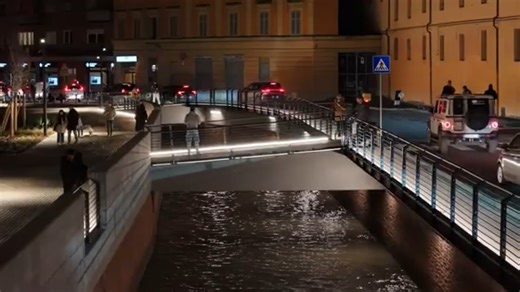 Ecco la nuova via Riva Reno con il canale scoperto e la passeggiata