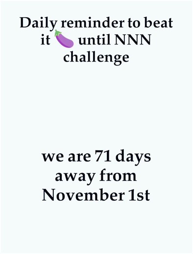 ‏71 days left until NNN 😥😥 #NNN #nnn #nonutnovember