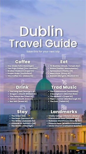 This is the only Travel Guide you'll need for your trip to Dublin in Ireland!