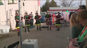 Where to find St. Patrick's Day bagpipers and drummers