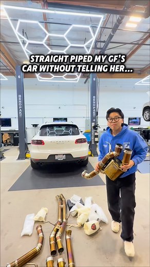 You guys think she’ll like the new @valvetronic exhaust? 🤭 Huge thanks to @valvetronic and @openbaygarage for making this possible! | Thatmanderek