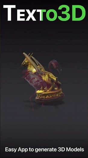 Turn text into 3D models!