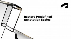 Restore predefined annotation scales | Autodesk