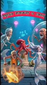 জেলে ও রাজকন্যা 🧜‍♀️ 🌊 | A Tale of Mystery & Magic #aianimation