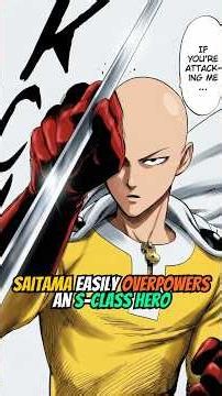 SAITAMA easily OVERPOWERS an S-CLASS HERO 💪👊 #saitama #onepunchman #anime #shorts