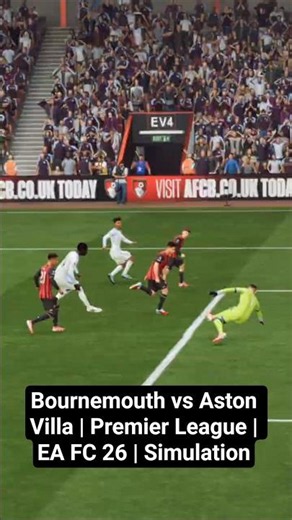 Bournemouth vs Aston Villa | Premier League | EA FC 26 | Simulation