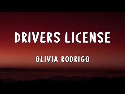 Olivia Rodrigo - driver license (lyrics)