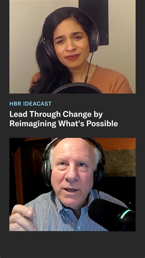 When change closes doors, we often shrink our sense of what’s still possible—without realizing it. On HBR IdeaCast, cognitive scientist Dr. Maya Shankar explains how expanding your “possible selves” (and even learning from other leaders) can help you reimagine your future and grow through change. Listen to the full episode here: https://s.hbr.org/4rfZLBw | Harvard Business Review