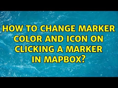 How to change marker color and icon on clicking a marker in mapbox?