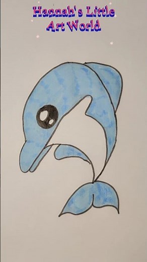 Easy Dolphin Drawing