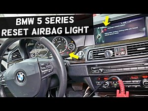HOW TO RESET CLEAR AIRBAG LIGHT ON BMW F10 F11 520i 523i 525i 528i 530i 535i 518d 520d 525d 530d 550
