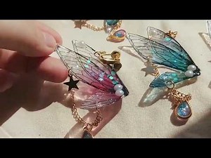 DIY UV Fairy Wings Earrings