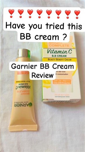 Garnier BB Cream #review #bbcream #garnierindia #zepeto #makeup #skincare #nomakeup #glow #cccream