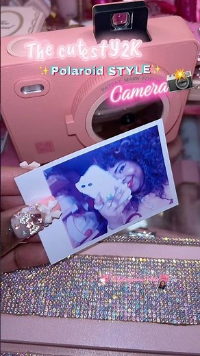 The cutest Polaroid Y2K style instant print camera! ::♡ #instantprint #camera #y2k 💕