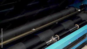 Machine working in the slitting of thermal transfer ribbon or TTR for the label industry