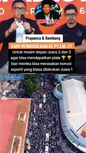 Konvoi HUT ke-500: Usulan Piala untuk Juara 2 dan 3 Persib/Persija