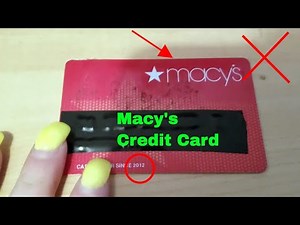 ✅ Macy's Store Credit Card Review 🔴