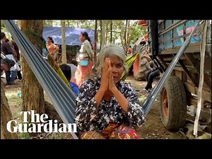 Cambodians take shelter at remote temple while cross-border attacks continue with Thailand