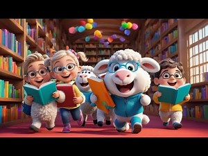 Little Bo Peep Opens a Gentle Sheep Library | Nursery Rhyme | Kids Songs | Baby Music