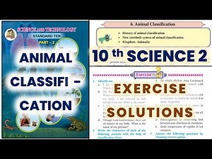 Class 10 Science 2 Chapter 6 Animal Classification Exercise Solutions | Maharashtra Board SSC