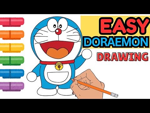 How to Draw Doraemon Easy Step by Step 🎨 Kids Art Tutorial