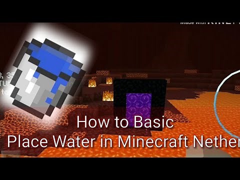 How to Basic : Place water in Minecraft Nether (Command)