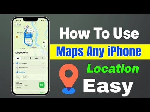 how to use map location in phone | iphone me map kaise chalaye | iPhone me location kaise use kare