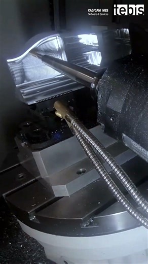Weniger ist mehr 🤩 Restmaterialbearbeitung mit Tonnenfräser ⏱️CAM-programmiert mit Tebis 4.1