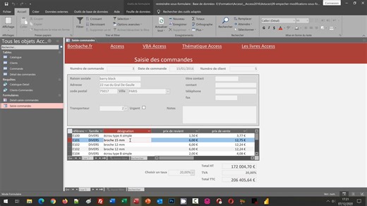 Protéger les données d'un sous-formulaire Access 📑 Pas à pas détaillé : https://www.bonbache.fr/verrouiller-un-sous-formulaire-access-810.html #AstucesAccess #FormationAccess #ApprendreAccess 📚 Le Livre des exercices Access : https://www.bonbache.fr/livres-access-pdf.php#livre-access-exs 📚 Le Livre des astuces Access : https://www.bonbache.fr/livres-access-pdf.php#livre-access-ast | Formations Excel, Access et bien d'autres