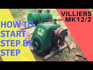 How to Start a old Villiers Mk 12/ 2 engine | Cold start ft: Nandhu Achari