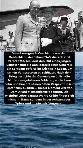 Deutschland 1945: Ein Opfer, das ein General nie vergaß #wahregeschichte