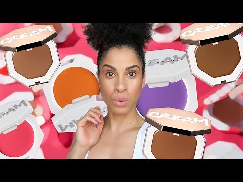 FENTY BEAUTY- Cheeks Out Freestyle Cream Bronzer + Blush (yeah...all 10) | kinkysweat