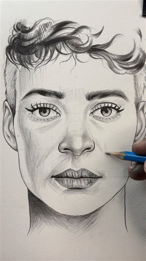 9.9K views · 66 reactions | Very Easy ❤️ Technique for face drawing tutorial#art #artist #sketch | Drawing Techniques | Facebook