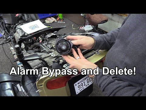 K1200LT Alarm Bypass and Removal!