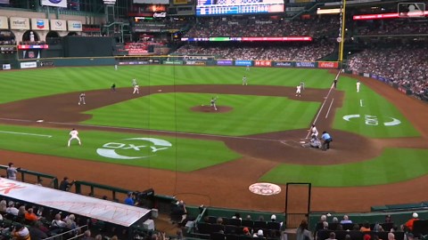 Max Fried makes a sliding catch, turns two
