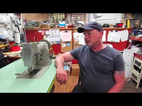 Juki Lu 562 - 563 Industrial Sewing Machine maintenance video