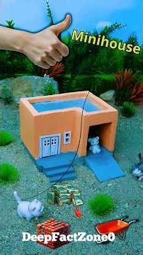 Mini Brick House Building 🧱 | DIY Tiny House Model