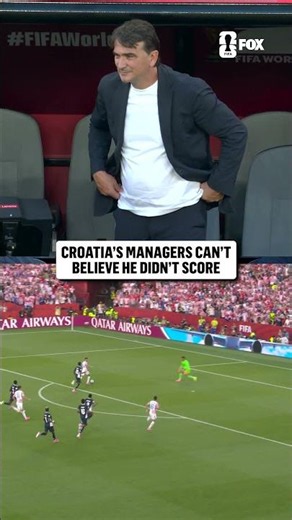 Croatia's manager had to take a seat after the missed chance